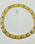 1980s PARK LANE TWO TONE PANTHER COLLAR NECKLACE