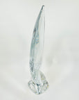 LARGE 1980s DAUM FRANCE CRYSTAL SAIL PAPERWEIGHT/SCULPTURE