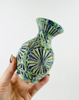 1990s F.VISSER TIE DYE PORCELAIN VASE