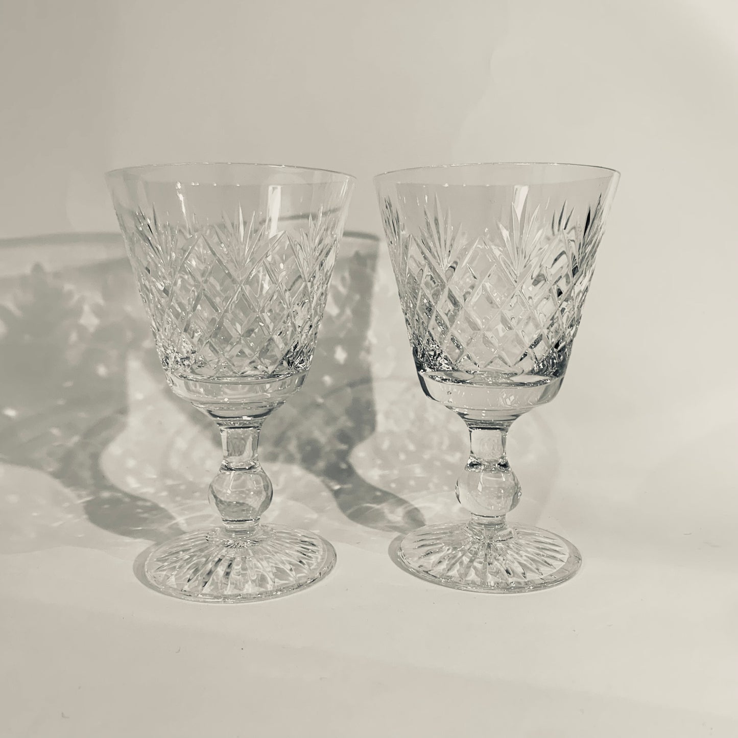 ANTIQUE STUART CRYSTAL GLASSES