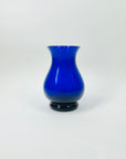 ANTIQUE MURANO COBALT BLUE GLASS POSY VASE