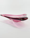 1950s MURANO PINK CRANBERRY GLASS TRIANGULAR PLATE