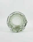 1950s SMOKY GREY MURANO MANDRUZZATO SOMMERSO FACETED TEXTURED GLASS BOWL