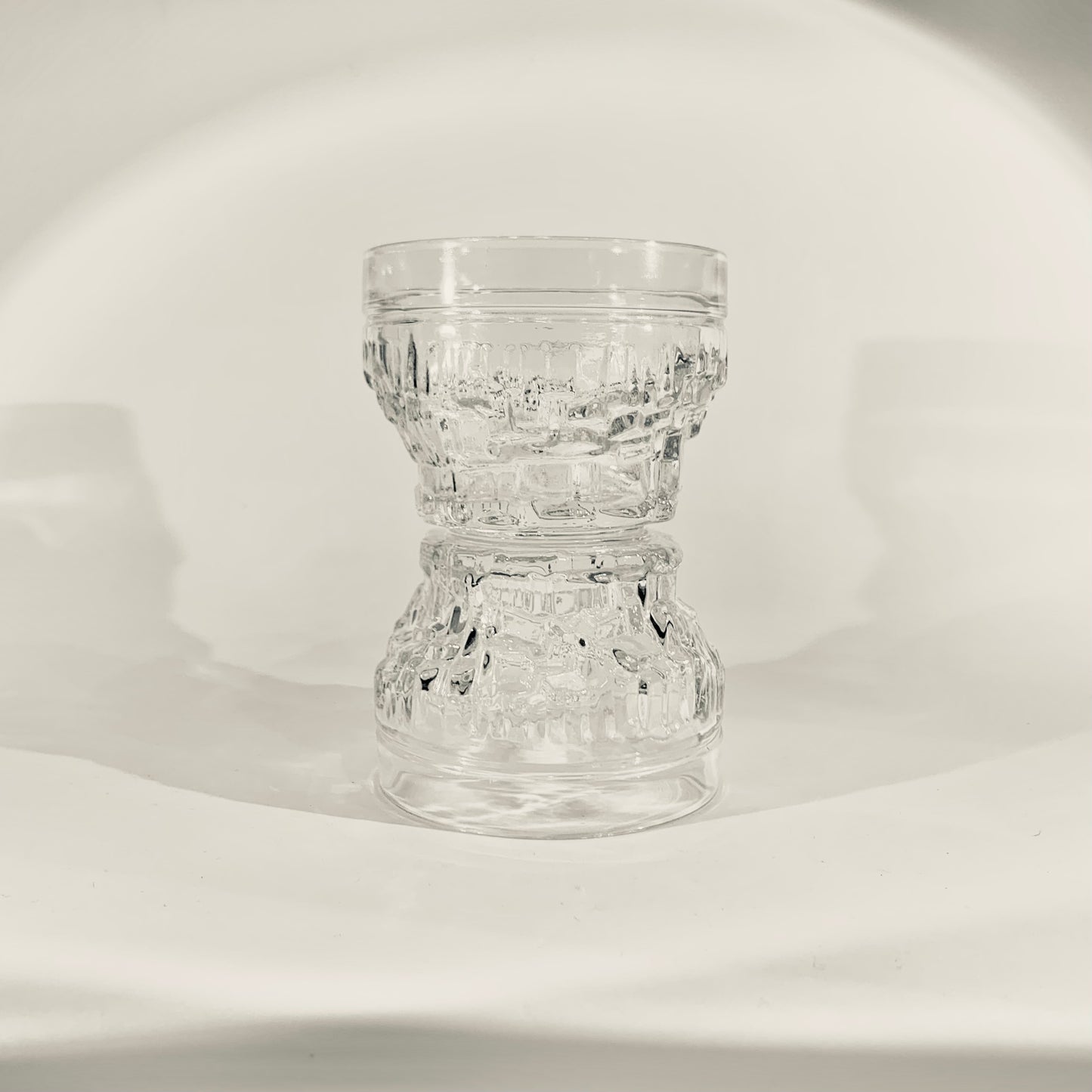 1970s ICE GLASS DESSERT BOWL