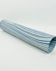 VINTAGE JAPANESE BLUE STRIPES PORCELAIN IKEBANA VASE