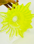 STARBURST URANIUM GLASS BOWL