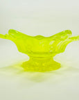 STARBURST URANIUM GLASS BOWL