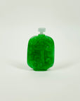 ANTIQUE CHINESE HAND CARVED GREEN STONE SCENT BOTTLE