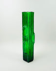 1970s OTK GREEN JAPANESE BARK GLASS VASE