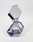 ANTIQUE ART DECO PURPLE NEODYMIUM CRYSTAL PERFUME BOTTLE