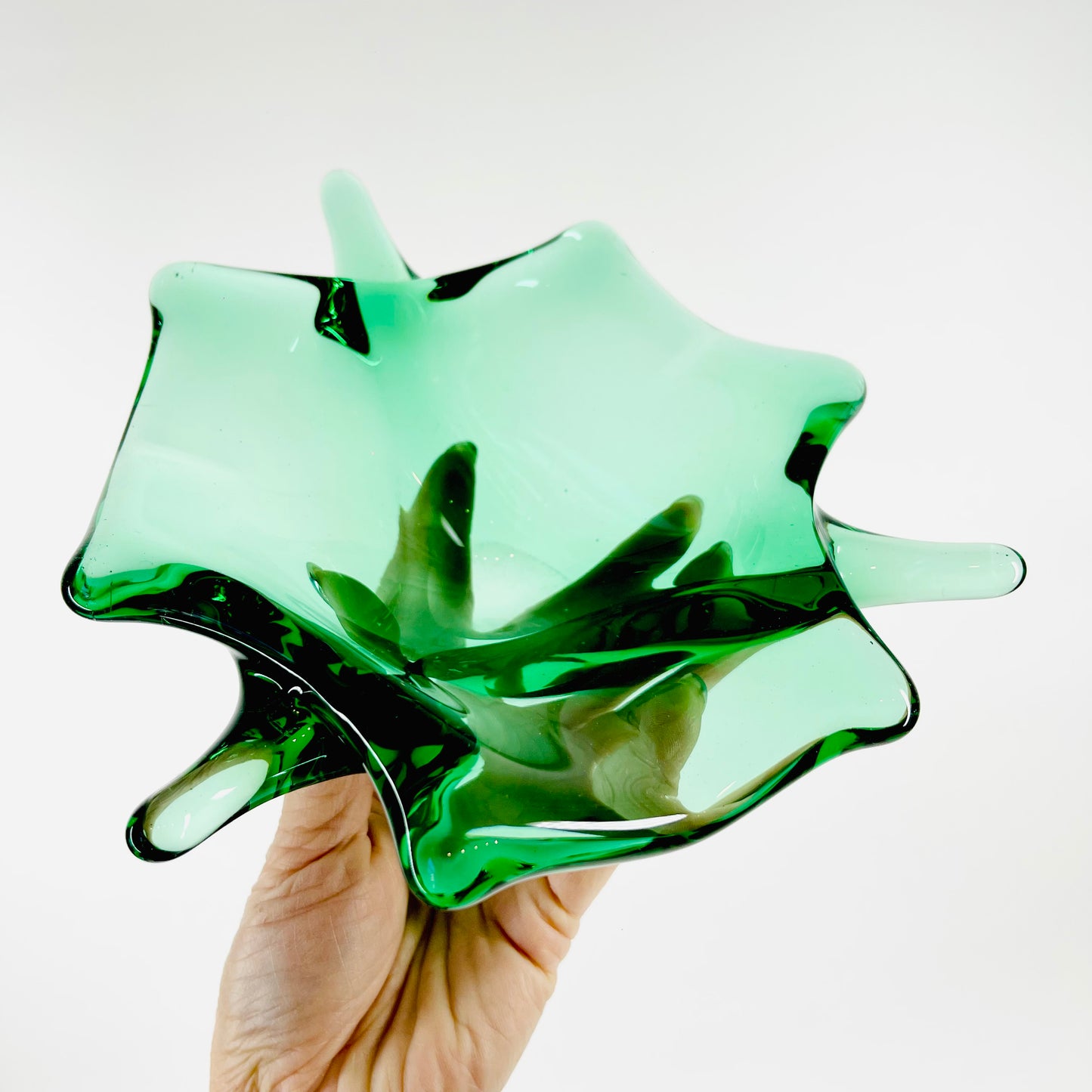 1950s MURANO GREEN SPACE AGE BOWL