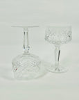 ANTIQUE BOHEMIAN HOCK CRYSTAL WINE/COCKTAIL GLASSES