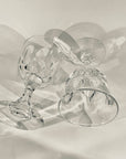 ANTIQUE CUT ENGLISH CRYSTAL WINE GLASSES
