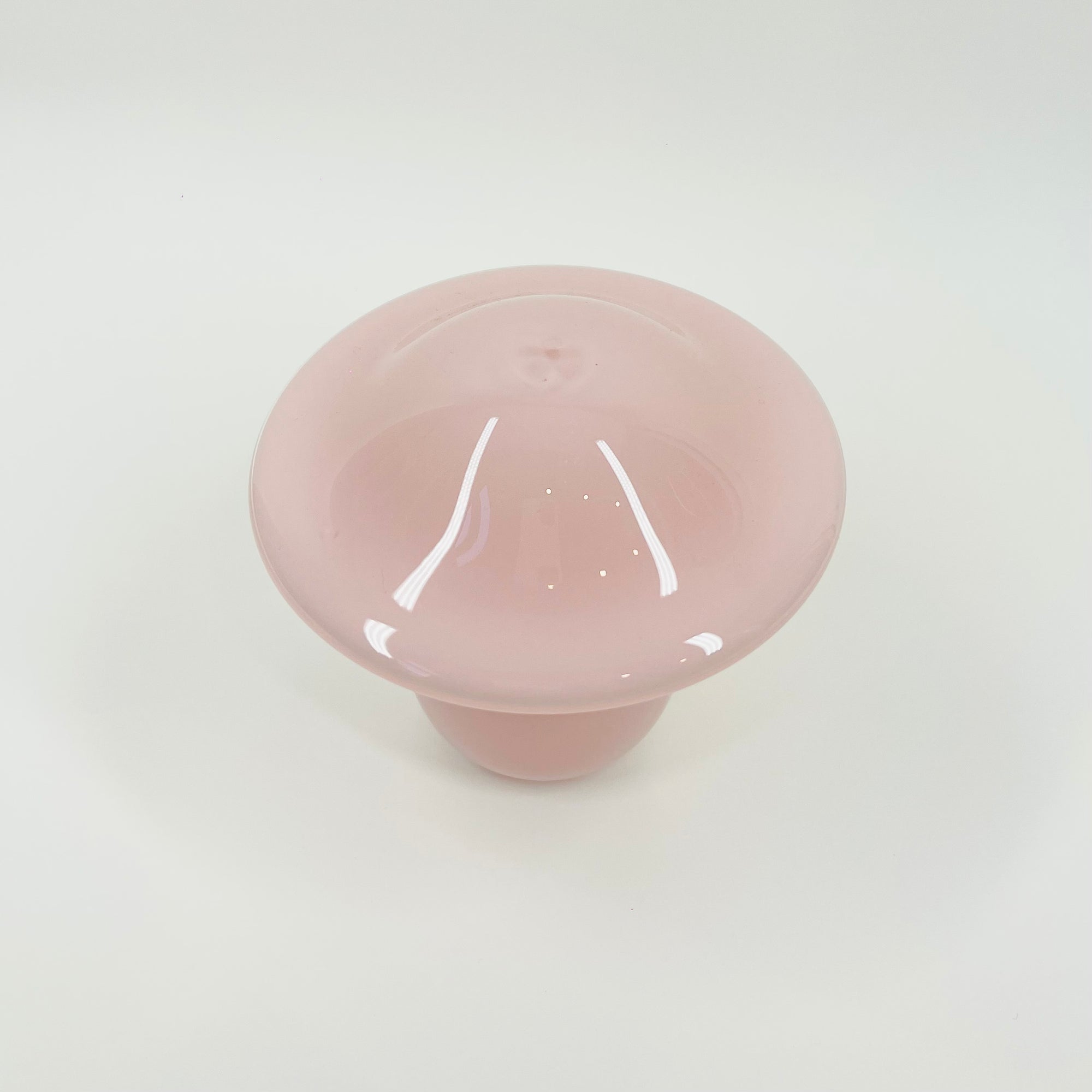 2019 MOUTH BLOWN CASED GLASS MUSHROOM BY SWEDISH ARTIST FORGLEN