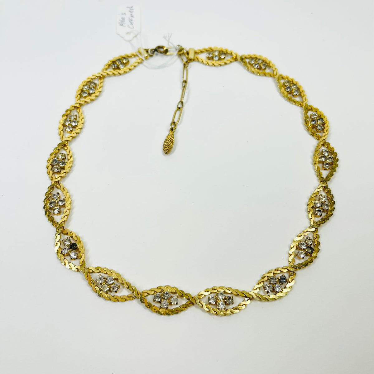1960s MESH BRAIDED TENNIS COLLAR NECKLACE