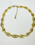 1960s MESH BRAIDED TENNIS COLLAR NECKLACE