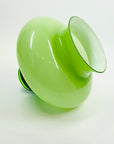 1960s CASED LIME GREEN GLASS POSY VASE