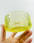 MIDCENTURY FINNISH URANIUM GLASS GRAPPONIA BOWL BY NANNY STILL FOR RIIHIMAEN LASI