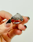 1980s STERLING SILVER PANTHER RING