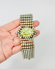 VICTORIAN STYLE URANIUM GLASS BRACELET