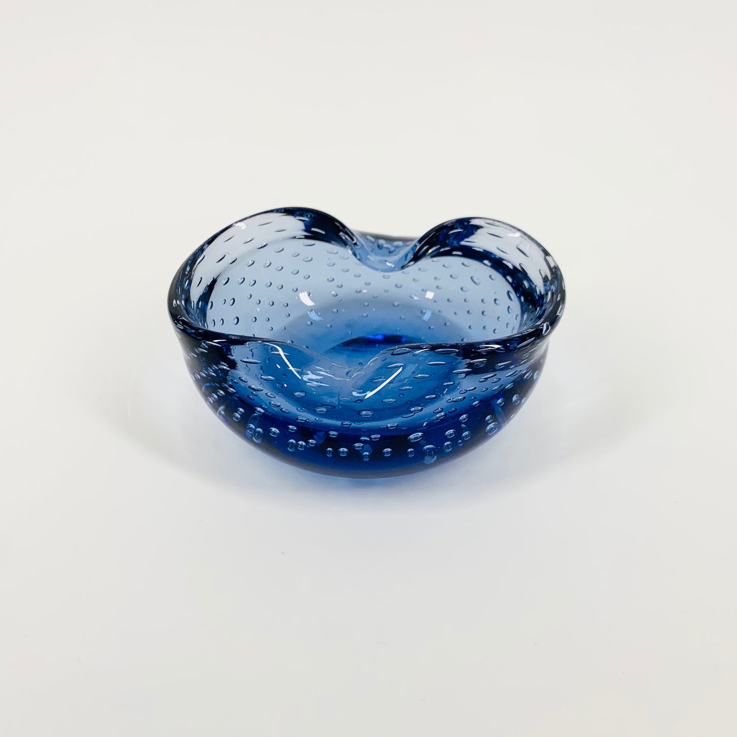 1950s MURANO PERIWINKLE PINCHED BOWL/ASHTRAY