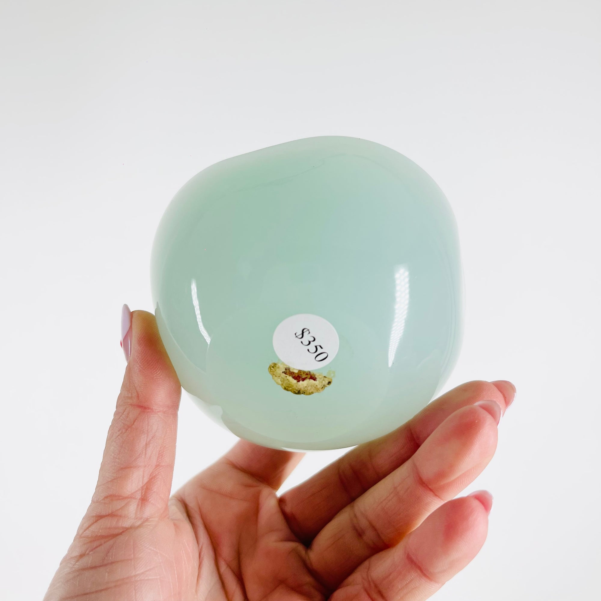 1950s CASED TURQUOISE BLUE MURANO GEODE GLASS MINI BOWL
