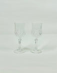 1960s CRISTAL d’ARQUES CRYSTAL PORT GLASSES