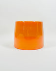 1960s ORANGE OPALINE GLASS BOWL/POSY VASE BY ERIK HOGLUND FOR BODA