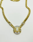 1980s OROTON COSTUME PEARL NECKLACE EARRINGS BROOCH SUITE