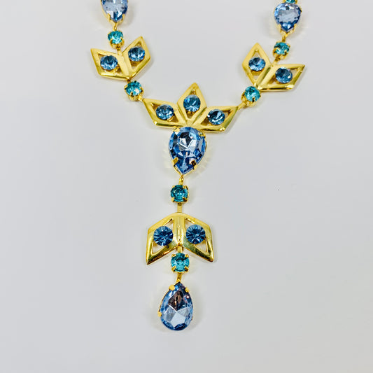 BLUE PASTES FESTOON NECKLACE