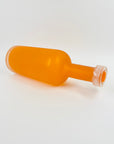 80s ACID WASHED ORANGE GLASS BOTTLE