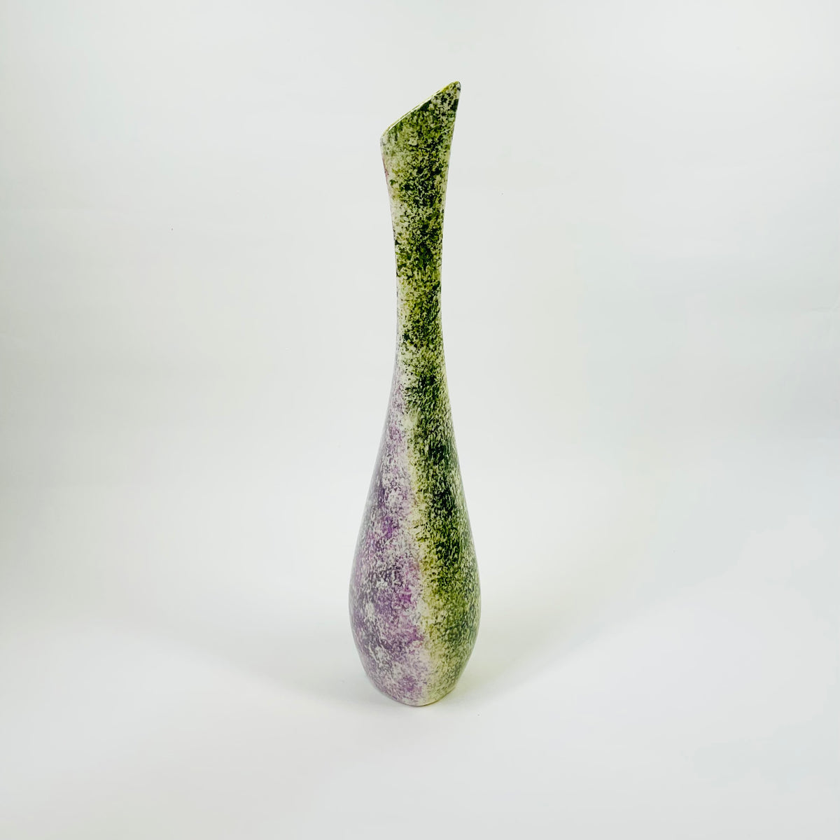 POST MODERN JAPANESE TIE DYE PORCELAIN VASE