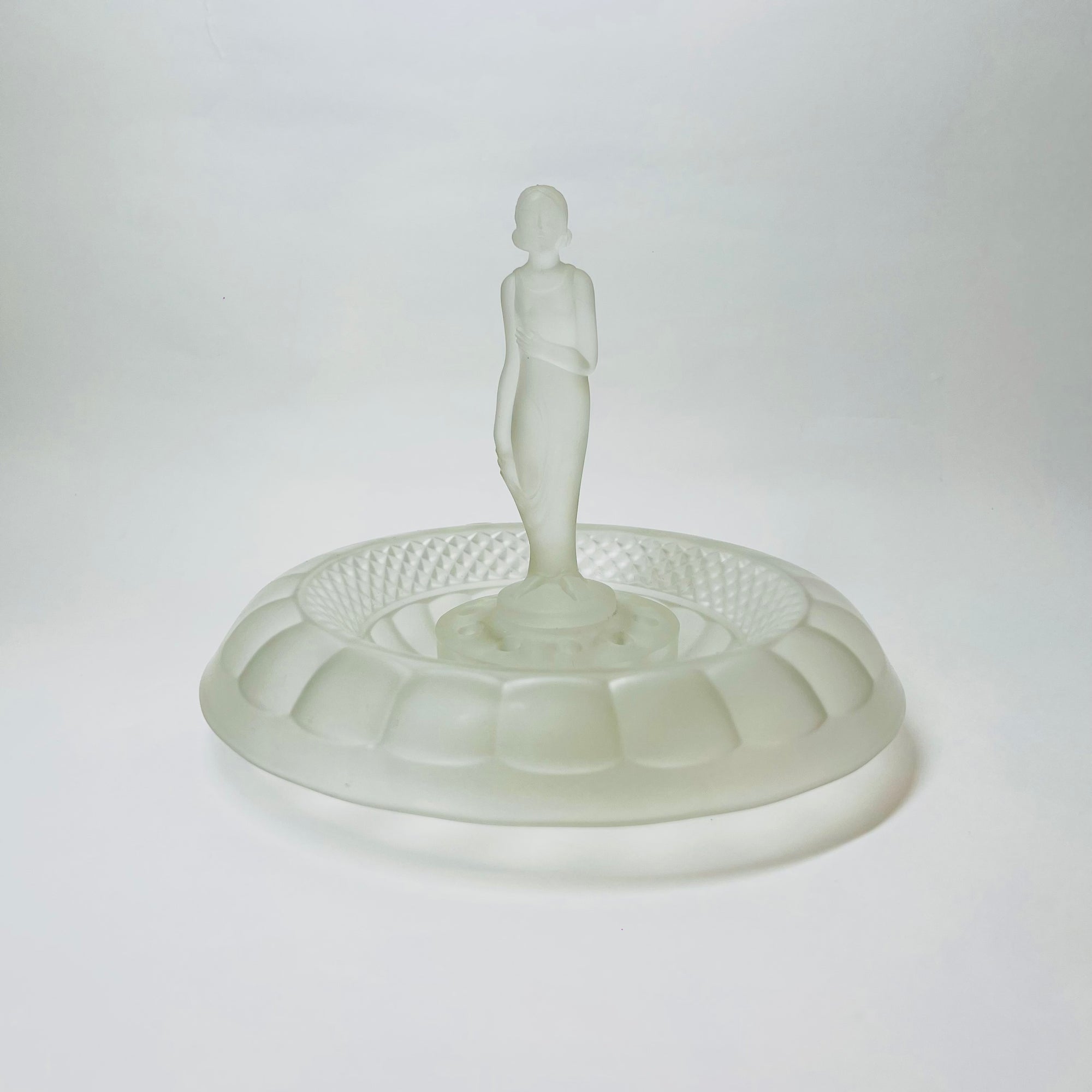 ART DECO GLASS FLOAT BOWL