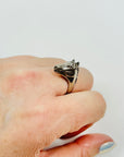 ANTIQUE SILVER HORSE HEAD RING