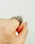 1980s STERLING SILVER PANTHER RING