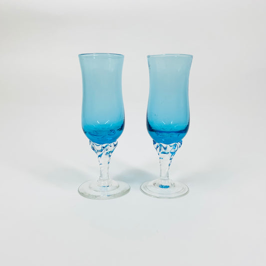 TURQUOISE SHOT/LIQUEUR GLASSES