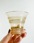 1950s PINK GOLD GILDED GLASS COCKTAIL SHAKER/DECANTER