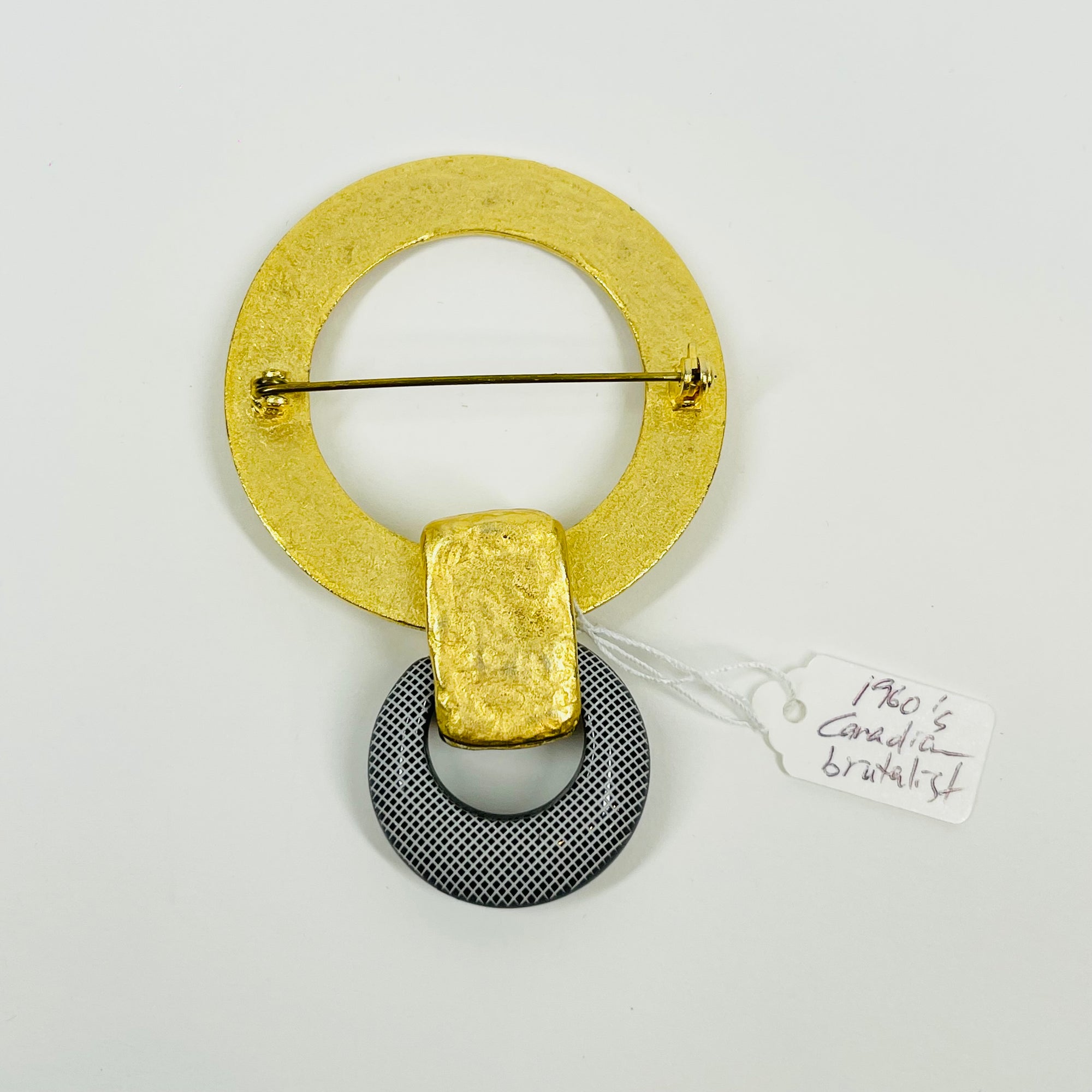 1970s CANADIAN BRUTALIST BROOCH BY MARTHA STURDY