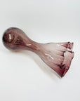 1960s MURANO AMETHYST/PURPLE SPATTER GLASS HANDKERCHIEF VASE