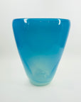 1960s MURANO BLUE OPALESCENT GLASS VASE