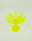 ANTIQUE URANIUM GLASS COMPORT