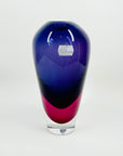 1990s HAZE PURPLE PINK SOMMERSO GLASS VASE BY ERICA LAGERBIELKE FOR KOSTA BODA