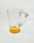 ANTIQUE STUART AMBER ETCHED CRYSTAL JUG SET