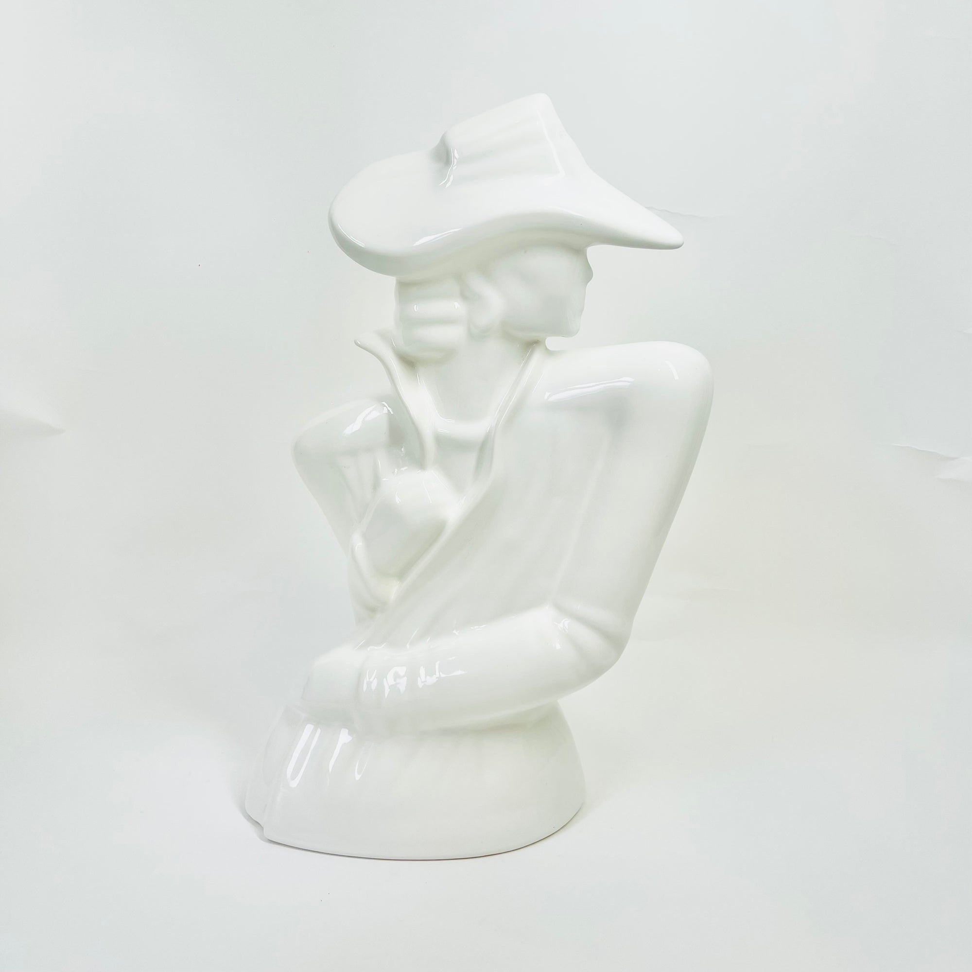 1980s WHITE PORCELAIN MINI MANNEQUIN FIGURINE