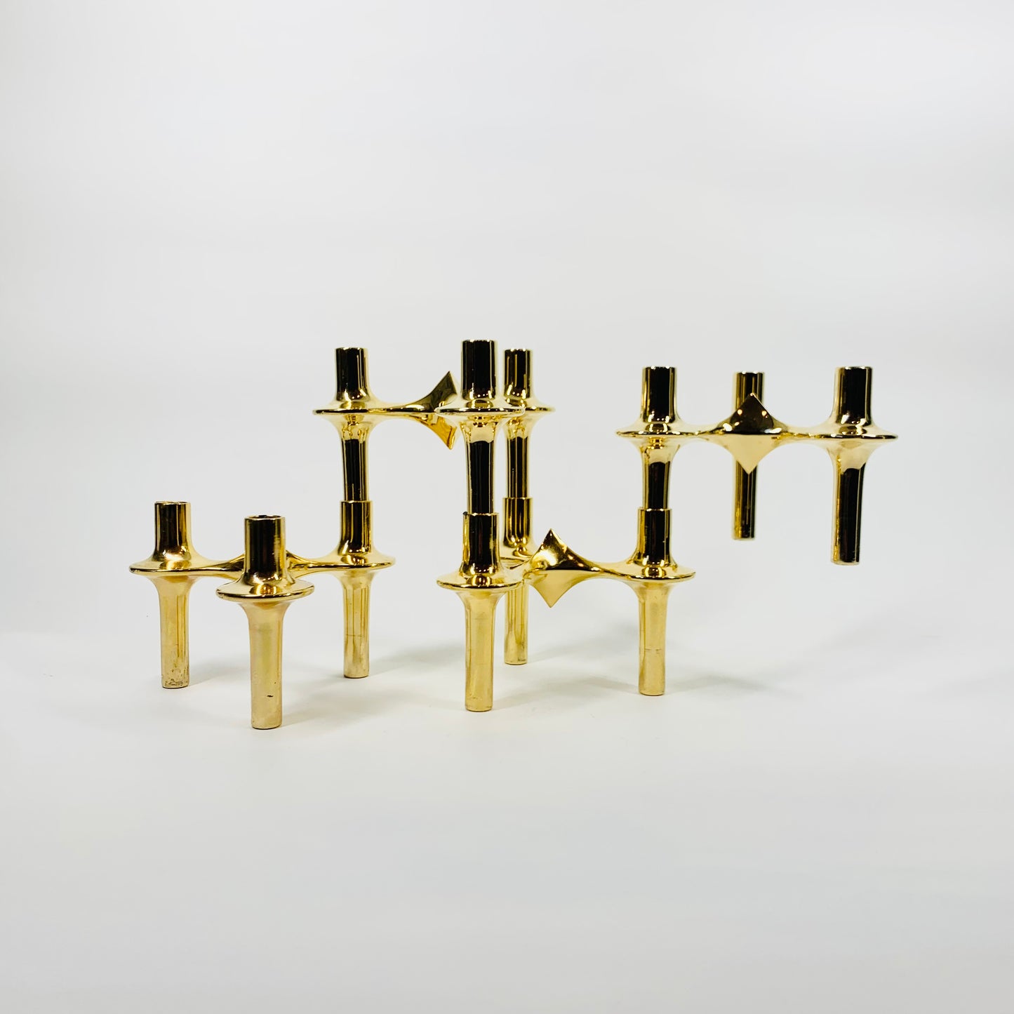 60s STOFF NAGEL BRUTALIST CANDLE HOLDER (67 BRASS)