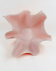 1950s WHITE STRIPES ORANGE FAZZOLETTO VASE