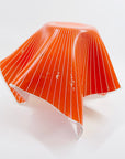 1950s WHITE STRIPES ORANGE FAZZOLETTO VASE