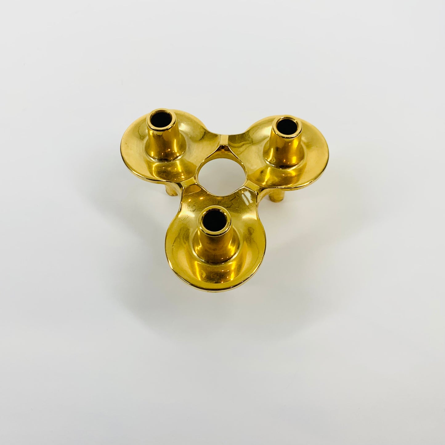 60s STOFF NAGEL BRUTALIST CANDLE HOLDER (67 BRASS)