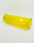 1960s SWEDISH ASEDA LEMON YELLOW SOMMERSO GLASS VASE BY BO BORGSTROM