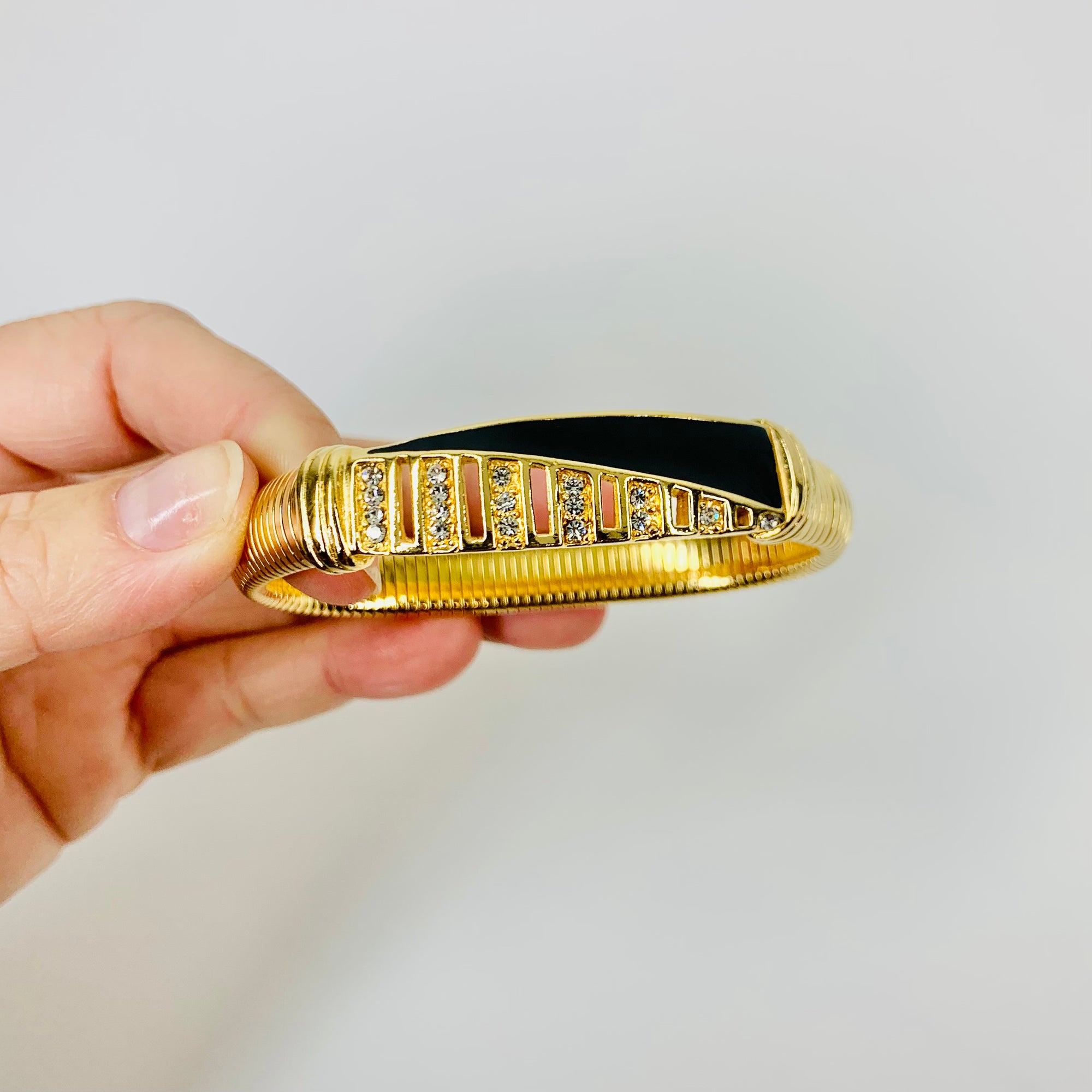 80s BARCS BLACK ENAMEL NECKLACE SUITE